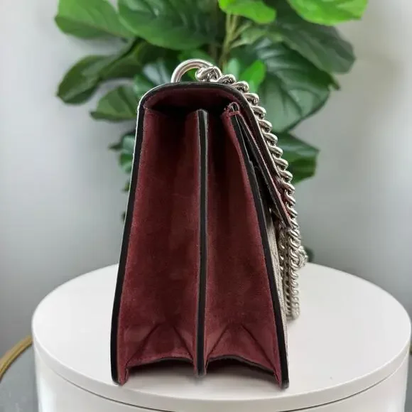 A204💎✨Authentic Gucci Dionysus Shoulder Bag GG Supreme Blooms Small Antique - Picture 3 of 8
